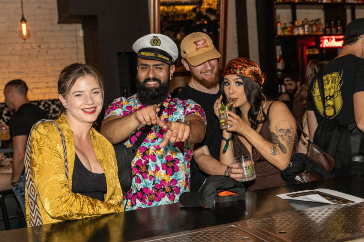 Guests enjoy Redemption Whiskey at Bartender’s Weekend