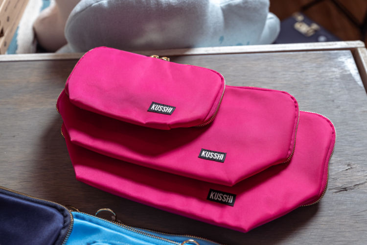 Fuschia Kusshi bags for the Gifted LA September shoot.