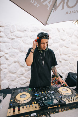 A DJ during the Avion event at the Baja Cantina.