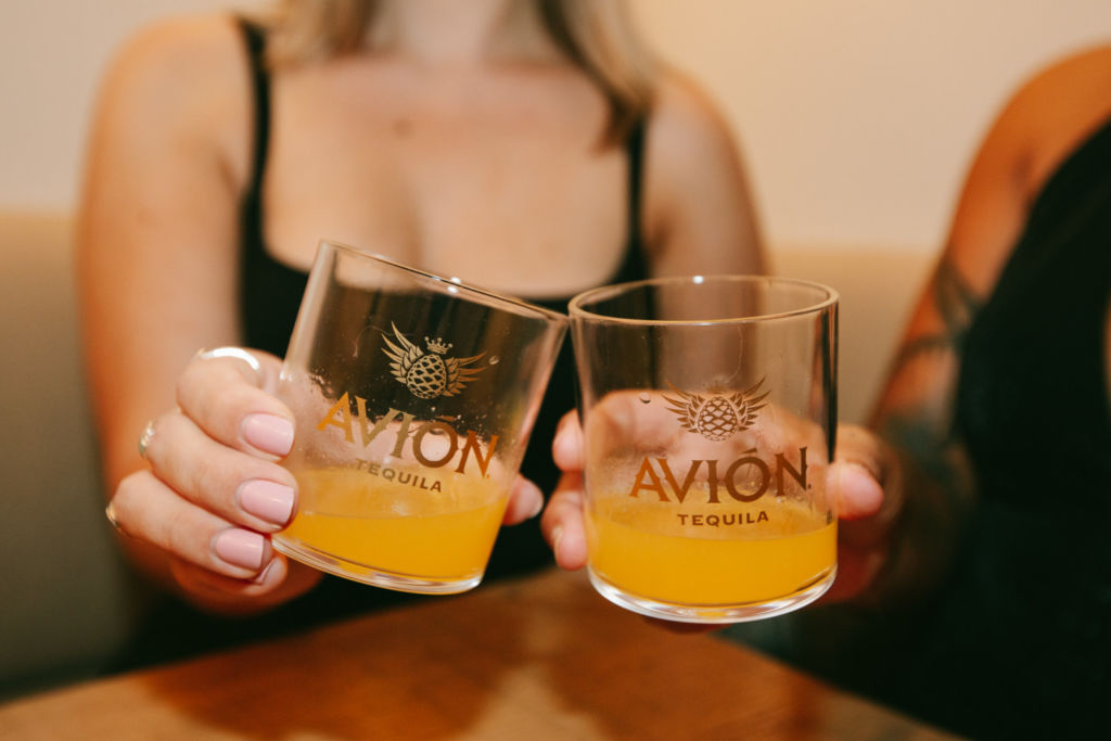 Guests enjoying the Avion at the Baja Cantina.
